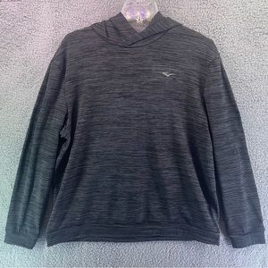 Mens Everlast Thermal Athletic Long Sleeve Hoodie Size XL Heathered Fleece Lined